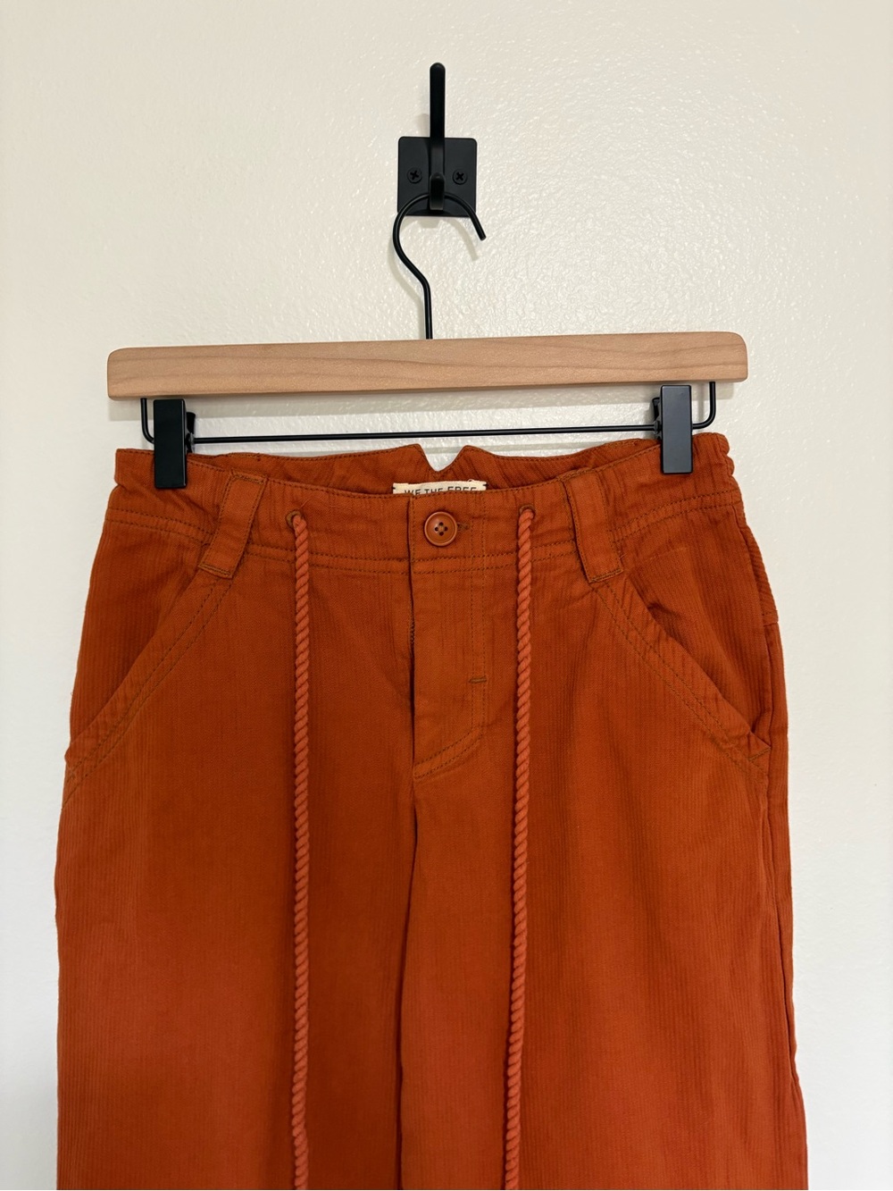 Free People We the Free Bodey Boyfriend Slouchy Corduroy Trouser Pant 0 - Picture 4 of 10